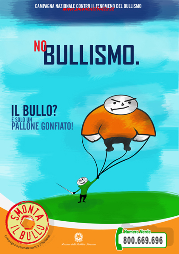 Locandina Campagna contro il bullismo